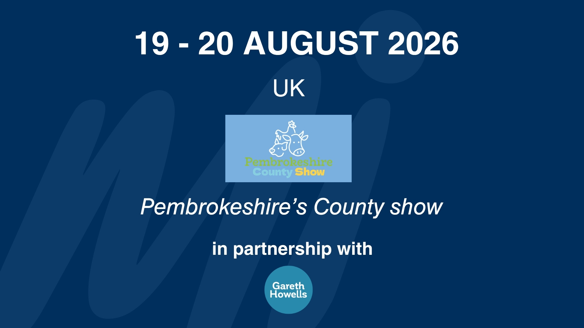 Find MI at the Pembrokeshire's County Show!